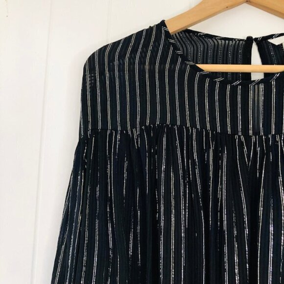 H&M Black Blouse with Metallic Detail - Picture 5 of 9